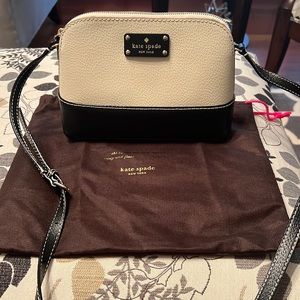 Black and white Leather Kate Spade Crossbody